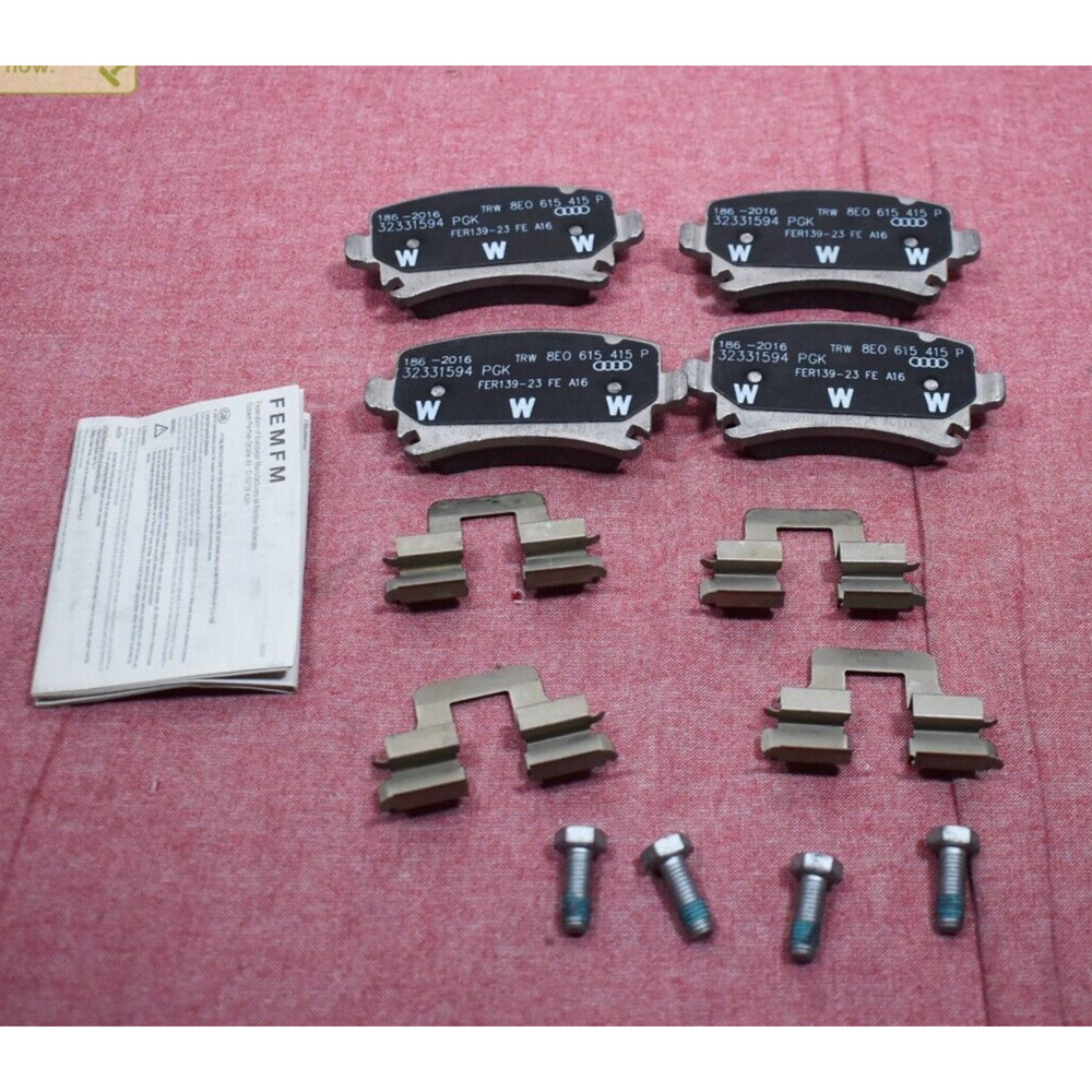 Audi Disc Brake Pad Set Rear Genuine OEM 8E0698451J